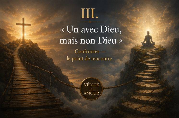 III. « Un avec Dieu, mais non Dieu »